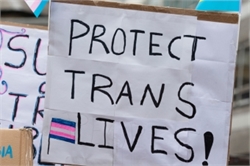 Protect Trans Lives sign